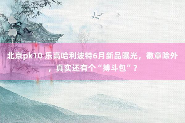 北京pk10 乐高哈利波特6月新品曝光，徽章除外，真实还有个“搏斗包”？