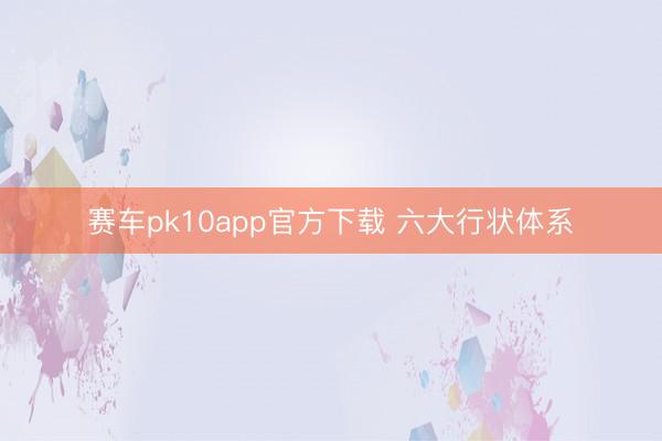赛车pk10app官方下载 六大行状体系